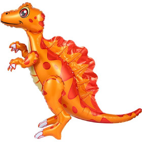 Ходячий шар "Динозавр Спинозавр, оранжевый"