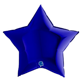 Шар звезда 91 см, темно-синий