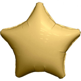 Шар Звезда 46 см, золото сатин