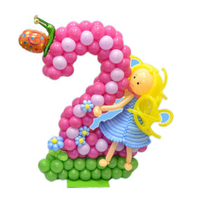 Цифра 2 из шаров "Принцесса"