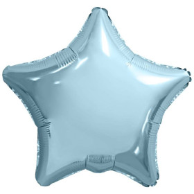 ﻿Шар Звезда 46 см, нежно-голубая