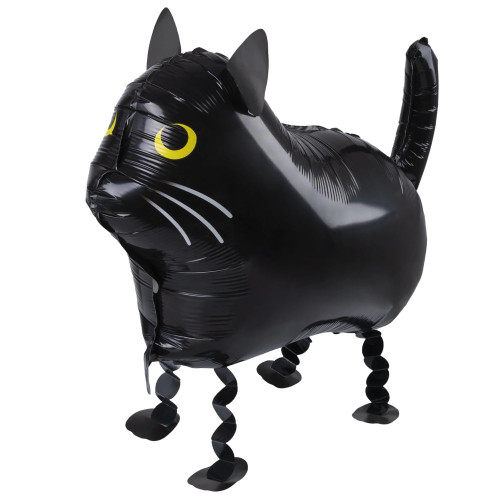 Ходячий шар "Кот, Черный"