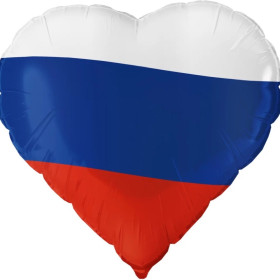 Шар сердце "Триколор"
