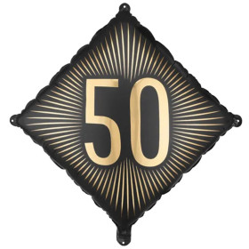 Шар ромб "Ромб 50 Черно-золотой (BLACK GOLD)" ПД