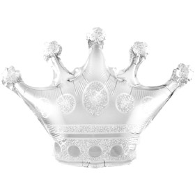 Шар фигура "Корона", серебро