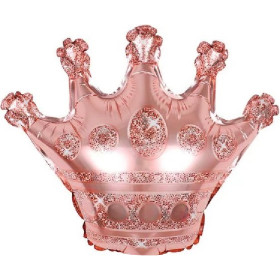 Шар фигура "Корона", розовое золото