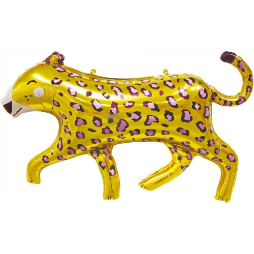 Шар фигура "Золотой леопард"