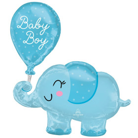 Шар фигура "Слоник. Baby boy", голубой