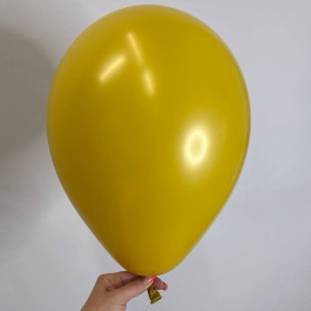 ﻿Шарик горчичный пастель, 30 см