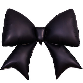 Шар фигура "Бант", черный сатин