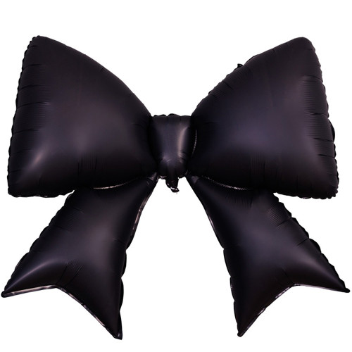 Шар фигура "Бант", черный сатин