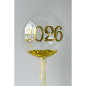 Шар 60 см "Золотой Новый Год"