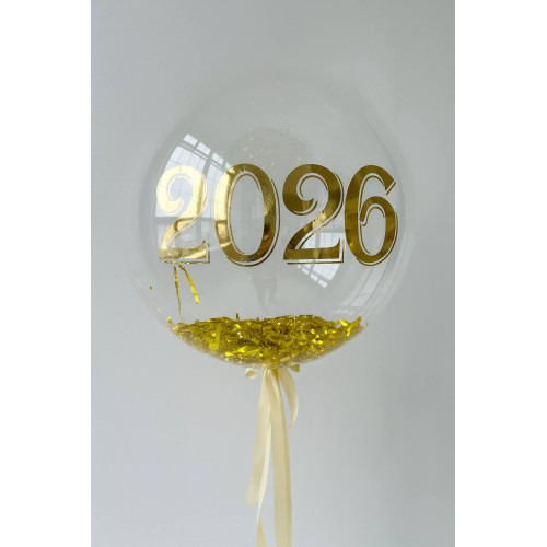 Шар 60 см "Золотой Новый Год"