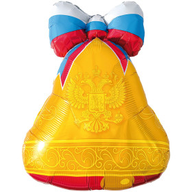 Шар фигура "Колокольчик триколор"