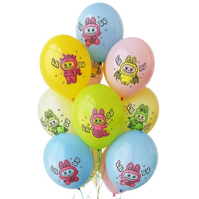 Букет из шаров "Любимый пушистик Лабубу"