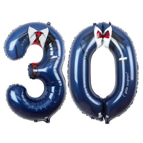 Шары цифры 30 "Деловой юбилей"