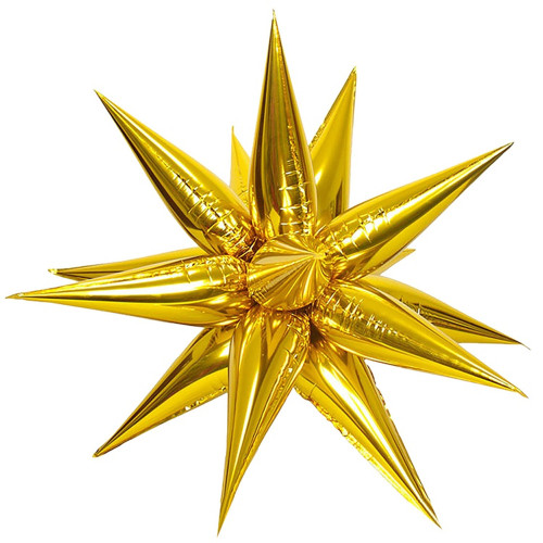 Шар-фигура Звезда большая составная, золото, 127 см