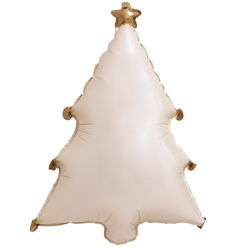 Шар фигура "Елка кремовая"