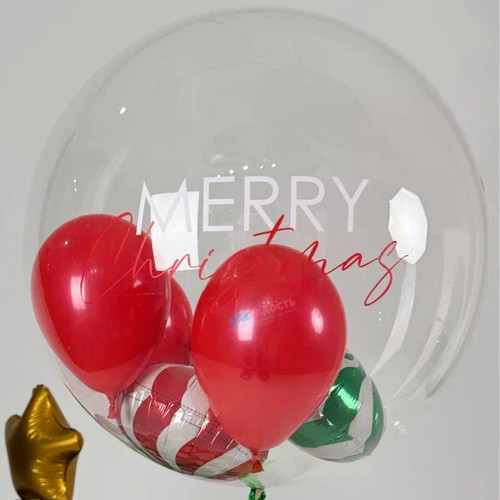 Шар с шарами внутри "Новогодний"