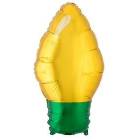 Шар фигура "Лампочка новогодняя", золото