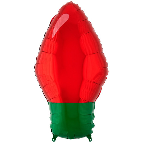 Шар фигура "Лампочка новогодняя", красная