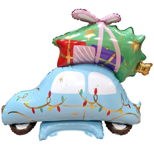 Шар фигура "Новогодняя машина" (ПД)
