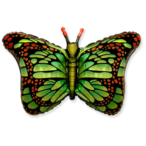 Шар фигура "Бабочка монарх" зеленая