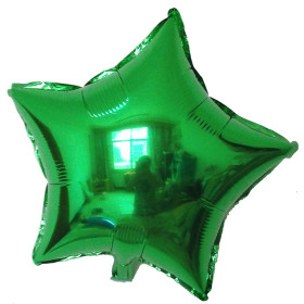 Шар Звезда 81 см, зеленая металлик