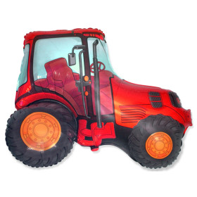 Шар фигура "Трактор красный"