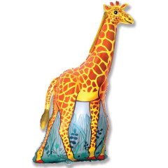 Шар фигура "Жираф", оранжевый