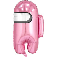 Шар фигура "Амонг Ас", розовый