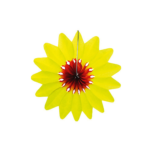 Бумажное украшение "Цветок", желтый