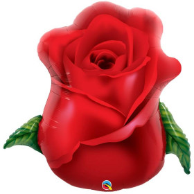 Шар фигура "Бутон розы", красный