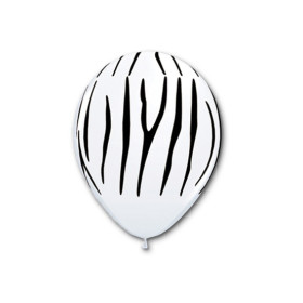Латексный шар "Полоски зебры"