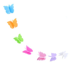 Бумажная гирлянда "Бабочки", разноцветная