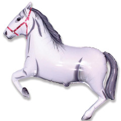 Шар фигура "Лошадь", белая
