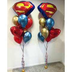 Фонтаны из шаров "Супермен"