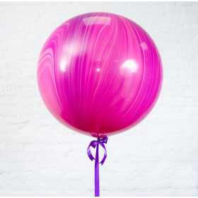 Большой шар Супер Агат, розово-фиолетовый