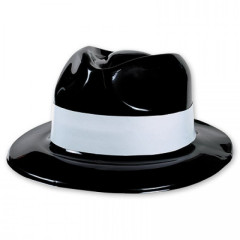 Шляпа "Гангстер", с белой полосой