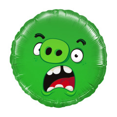 Шар круг "Angry Birds", зеленый
