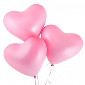 Шар Сердце розовое, 40 см