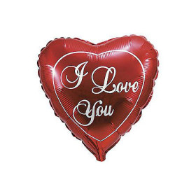 Шар сердце "ILY" 46 см