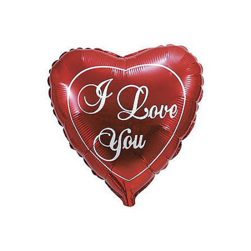 Шар сердце "ILY" 46 см