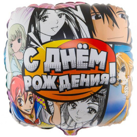 Шар квадрат "Аниме"