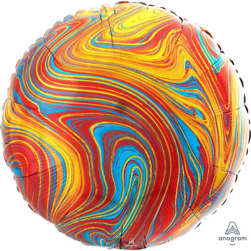 Шар круг "Мрамор Colorful", разноцветный