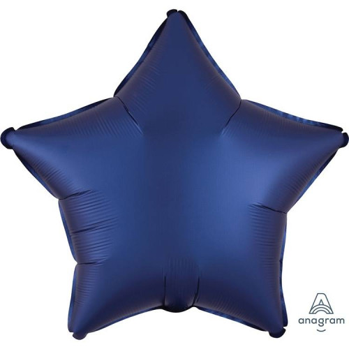 Шар Звезда 46 см, сатин синий нави