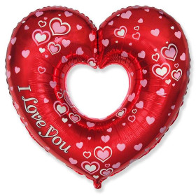 Шар фигура "Cердце ILY"