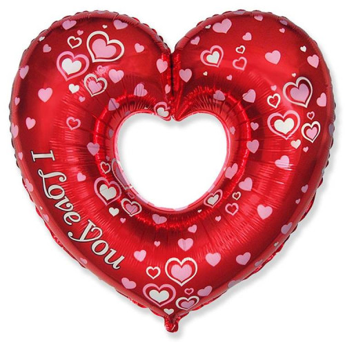 Шар фигура "Cердце ILY"