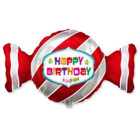Шар фигура конфета "Happy Birthday"