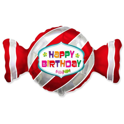 Шар фигура конфета "Happy Birthday"